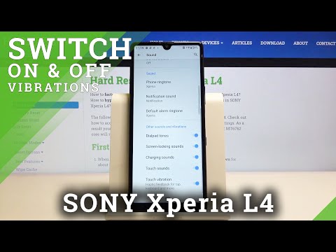 How to Enter Vibration Settings in SONY Xperia L4 – Find Vibration Options