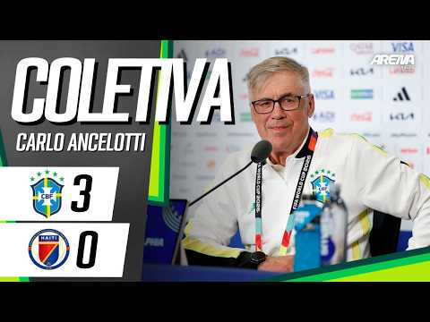 COLETIVA CARLO ANCELOTTI | AO VIVO | Brasil x Haiti - Copa do Mundo 2026