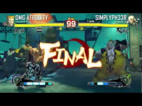 DMG Atrocity (Guile) vs SimplyPh33r (Rufus)