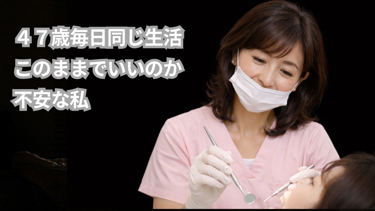 ４７歳毎日同じ生活でいいのかと悩んでいる私の日常