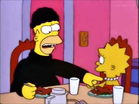 ¿Por qué de negro? - Los simpsons