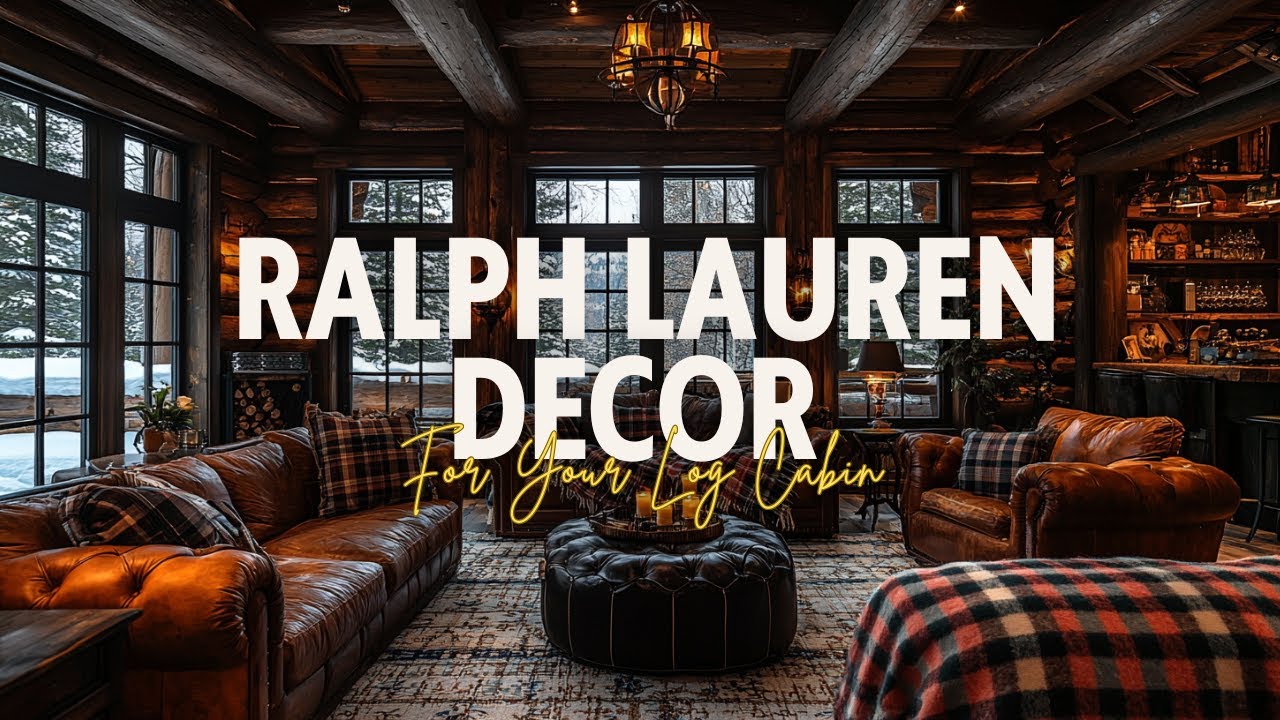 Rustic Elegance Design : Ralph Lauren Decor for Your Log Cabin