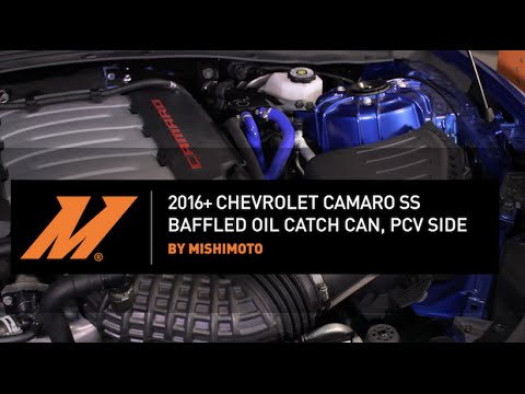2016-2024 Chevrolet Camaro SS Baffled Oil Catch Can, PCV Side Installation Guide By Mishimoto