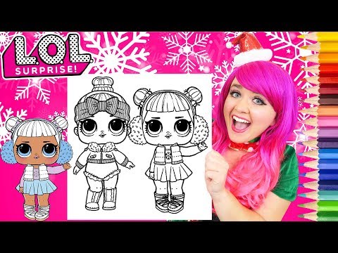 Coloring LOL Surprise Snow Angel & Cozy Babe Coloring Page Prismacolor Pencils | KiMMi THE CLOWN Video