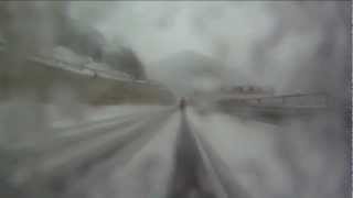 preview picture of video 'Neve sul Brennero al ritorno dall'Elefantentreffen 02-02-2013'