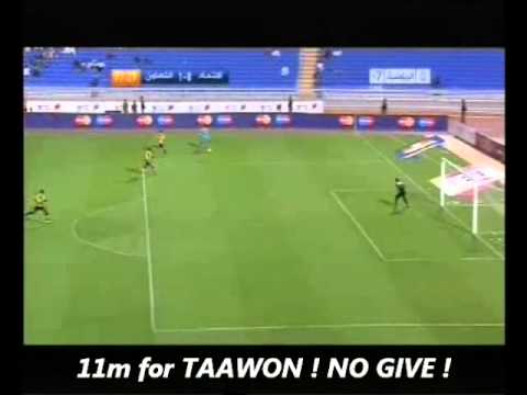 AL TAAWON win in Jeddah ! ITTIHAD - TAAWON 0-1 in  01.APRIL.2011.avi