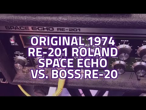 Original Roland RE-201 Space Echo vs. BOSS RE-20 - BOSS RE-20 vs Roland RE-201