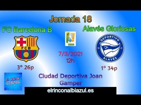 Highlights Barcelona B - Alavés Gloriosas Jornada 18