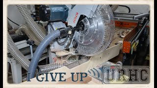 Bosch CGM12SD Dual Bevel Sliding Glide Miter Saw Sawdust Collection Take 2 I Give Up