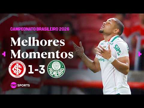 INTERNACIONAL 1X3 PALMEIRAS - MELHORES MOMENTOS - BRASILEIRÃO 2026