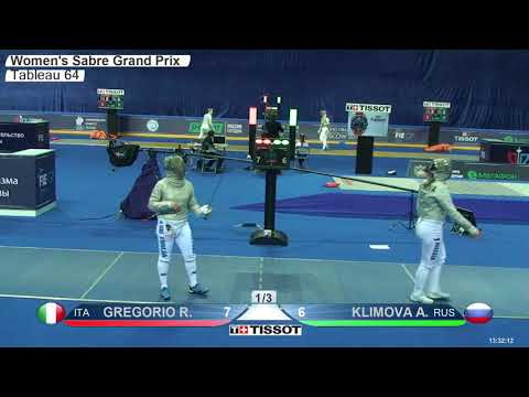 FE 2018 676 T64 01 F S Individual Moscow RUS GP BLUE GREGORIO ITA vs KLIMOVA RUS