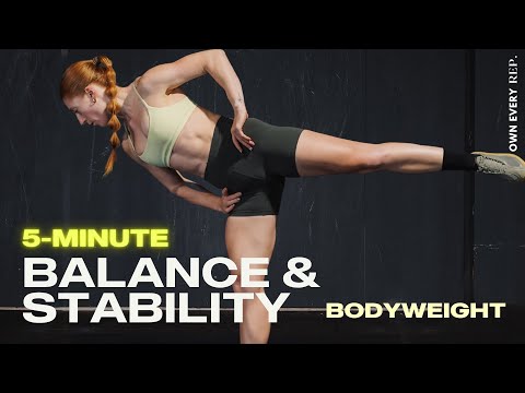 5 Min. Balancing + Stability For Runners & Athletes | Perform Better & Injury-Free (No Equipment)