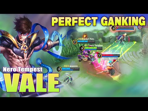 Vale Perfect Ganking! Top Global Vale Gameplay by Nero Tempest ~ Mobile Legends