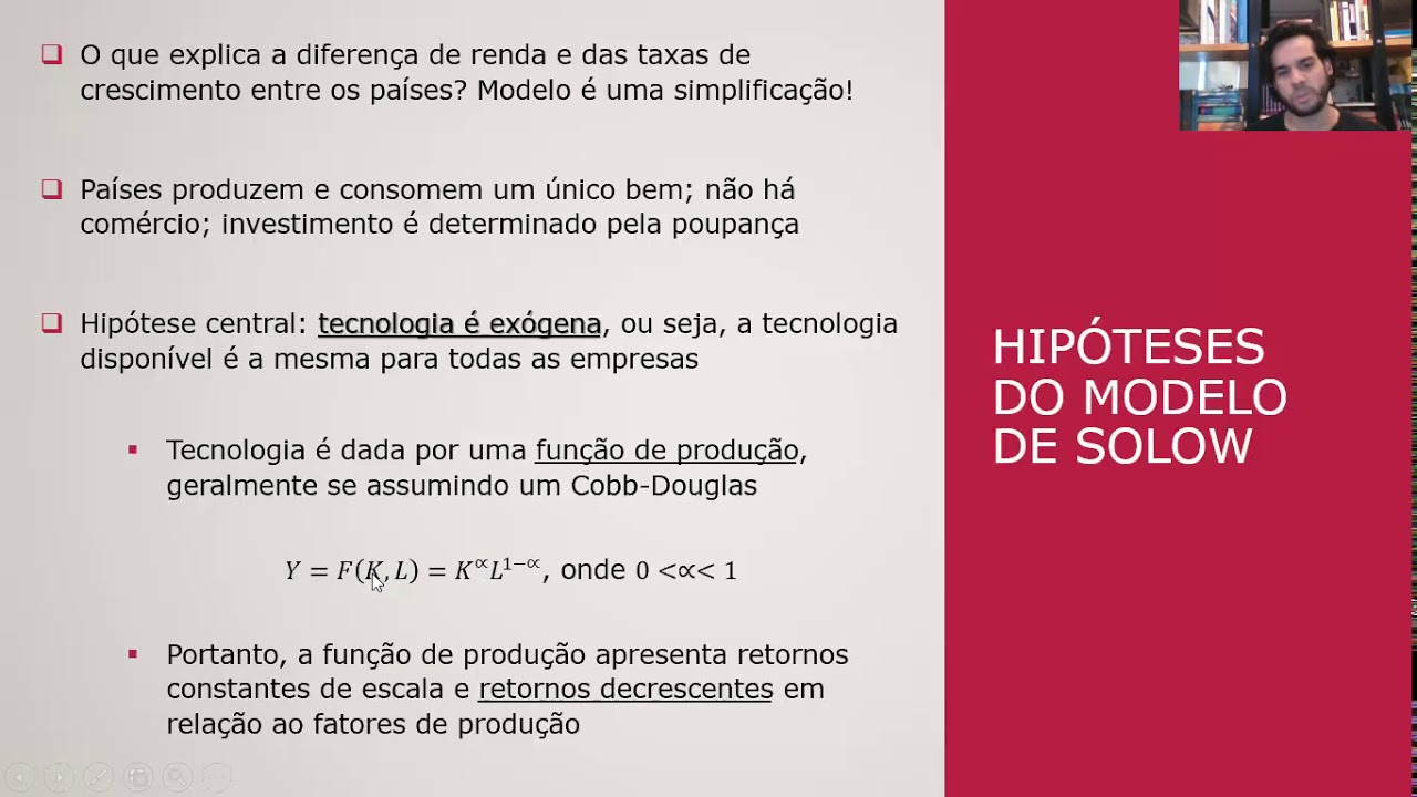 Macro III - Aula 1- Crescimento exógeno - Modelo básico de Solow