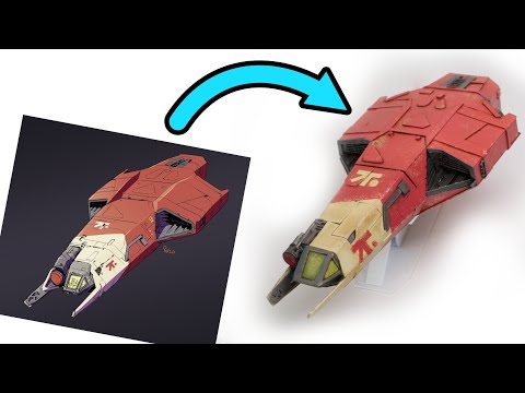 Scratchbuilding a Spaceship from Art by Peter Wartman