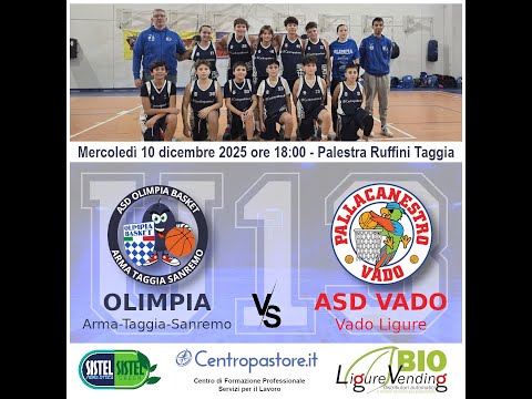 U13: Olimpia Basket vs Pallacanestro Vado Ligure - 10/12/2025