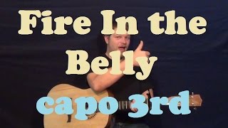 Fire in the Belly (Van Morrison) Easy Strum Guitar Lesson Chords How to Play Tutorial GCDEm Capo 3