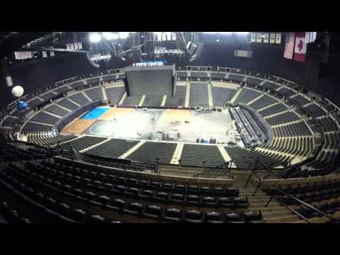 Timelapse: Setting up mats at state wrestling