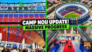 Camp Nou Construction Update 🔥 Massive Progress on Roof & Facade!