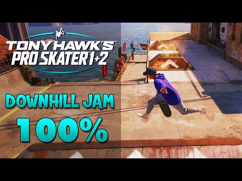 Tony Hawk Pro Skater 1+2 | DOWNHILL JAM 100%