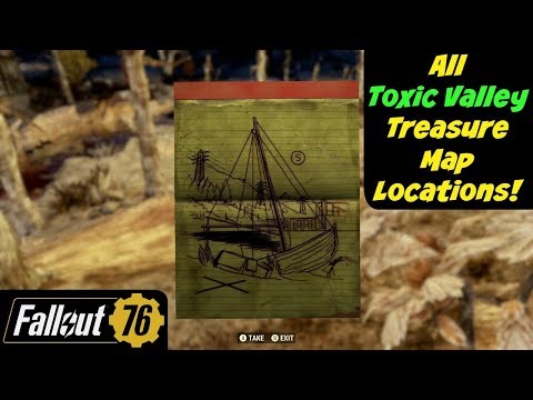 Fallout 76: All Toxic Valley Treasure Map Locations!