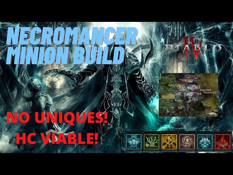 Diablo 4 Necromancer Build - Best Minion Build for Leveling/Season 1 - Skills & Legendries Guide
