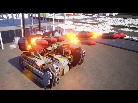 LARGEST Lego Style Missile Launcher Destroys City Buildings - Brick Rigs Workshop Creations Gameplay