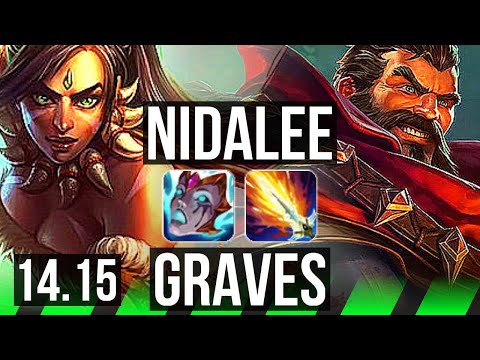 NIDALEE vs GRAVES (JGL) | 11/0/7, 66% winrate, 6 solo kills, Legendary | VN Grandmaster | 14.15