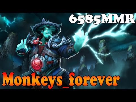 Dota 2 - monkeys forever 6585 MMR plays Storm Spirit vol 1# - Ranked Match Gameplay