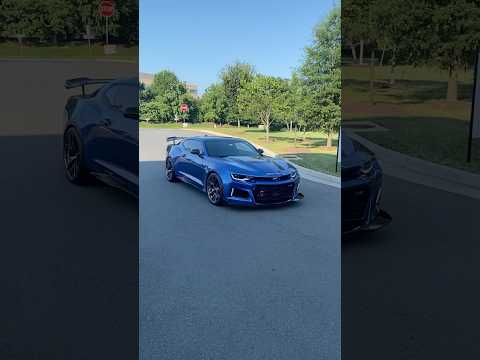 CAMMED CAMARO ZL1 ARRIVING TO CARS AND COFFEE!! #corsaexhaust #cammed #camaro #zl1 #shorts