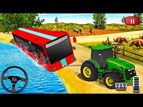 Agricultural Farming Tractor Chain Pull Tow Truck Simulator - Android Gameplay