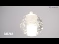 Светильник подвесной 30 см, Crystal Lux GASPAR SP9 D300 WHITE Белый