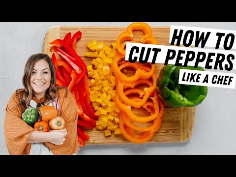 How to Cut Bell Peppers 4 Ways | No Seeds Everywhere!