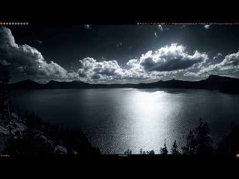 ArcoLinux : 808 having fun with xmonad and polybar - 2 polybars and changing modules