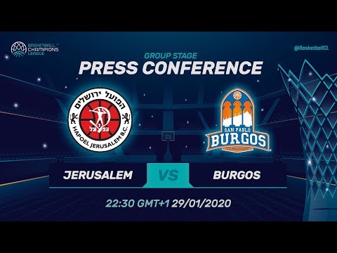 Hapoel Jerusalem v San Pablo Burgos - Press Conf. - Basketball Champions League 2019-20