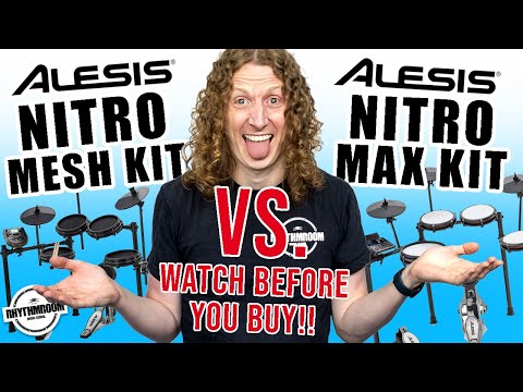Alesis Nitro MAX vs Nitro Mesh, what’s the difference? Worth the upgrade? Watch before you buy!