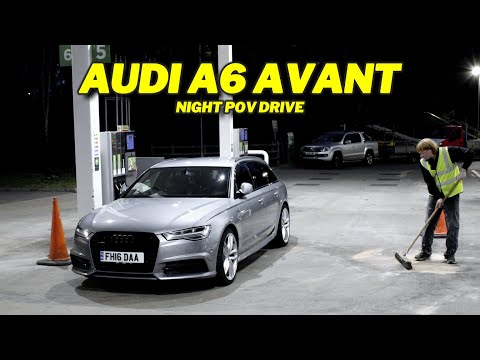 Audi A6 Summer Night Drive - POV 4k - A6 C7 Avant Black Edition // Drive 13