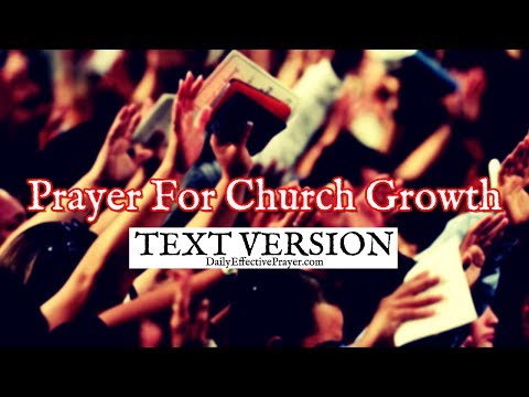 Prayer For Church Growth (Text Version - No Sound) Video