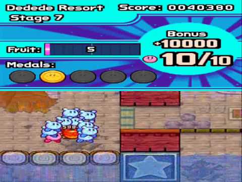 Kirby Mass Attack Walkthrough Stage 7 of Dedede Resort