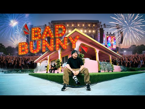 Las camaras detras del concierto de Bad Bunny