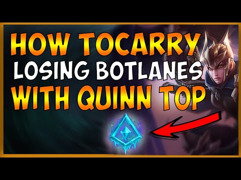 HOW TO CARRY LOSING BOTLANES WITH GLACIAL QUINN (TOP LANE KINGDOM) - League of Legends