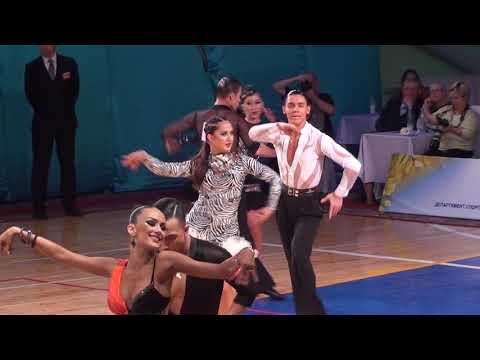 Garrik Tsugunian - Daria Sherstiukova Cha-Cha WDSF Youth Latin Moskvich 2017