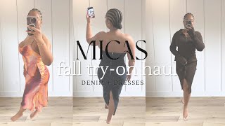 I gave MICAS another try! | MICAS FALL HAUL | DENIM + DRESSES