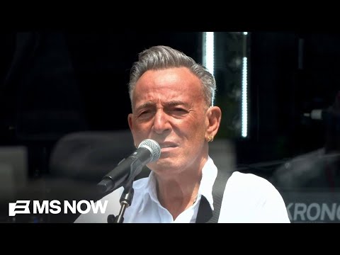 Bruce Springsteen performs at opening of the Obama Presidential Center