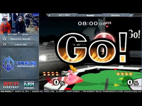 GHQ Weekly [3/20/16] - WIT | ORLY (Falcon)  vs. Blendtec (Peach) - SSBM