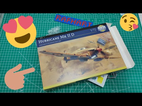 Kit Maquette Hurricane Mk II D 1/72 - Arma Hobby - Pièces Plastique Et Impression 3D