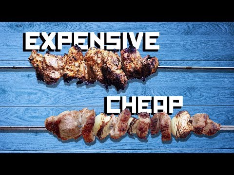 Cheap vs expensive shashlik - Cooking with Boris