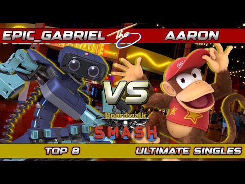 BWS #96 - Epic_Gabriel (R.O.B) Vs. Aaron (Diddy Kong) Smash Bros Ultimate SSBU Boardwalk Smash #96