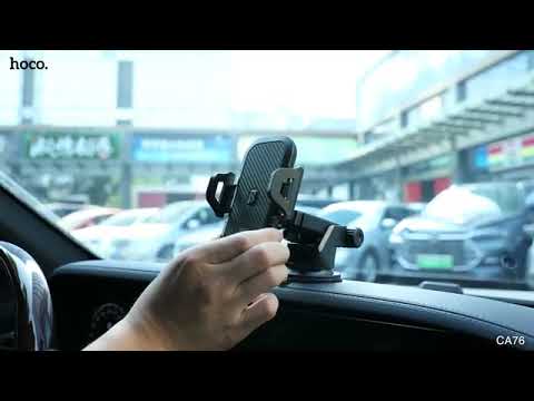 Автодержатель для телефона на присоске на торпеду держатель на лобовое стекло в машину для iPhone и Android Hoco - фото 1 - id-p2020760923