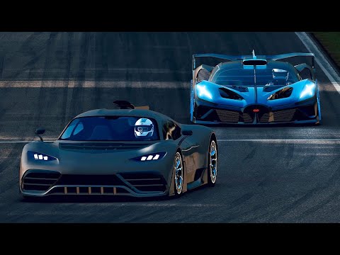 Bugatti Bolide vs Mercedes-AMG Project One at Monza Sunset GP